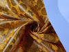 Silk Brocade fabric TURMERIC X Metallic Gold jacquard color 44" wide BRO859[4]