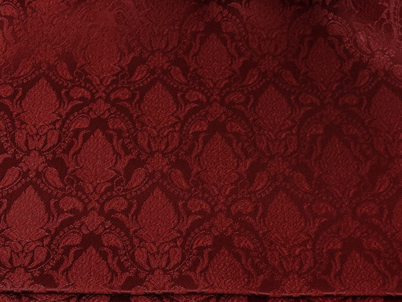 Silk Brocade fabric 44"self  floral  jacquard  available in 3 colors burgandy ,deep blue almost black and dark green BRO1065