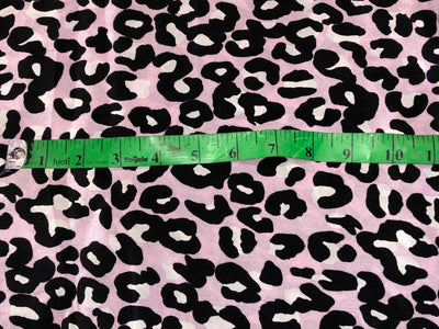 100% Pure Silk Satin 80 grams lilac  with tiger print 54"Wide Fabric [18288]