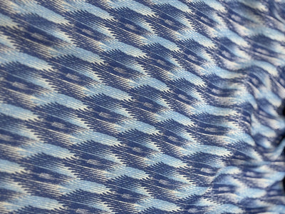 100% Cotton Linen ikat digital print 44" wide available in 4 different styles turquoise,blue and white/blue and white/ice blue,blue and white and orange [17164/65/66/67]