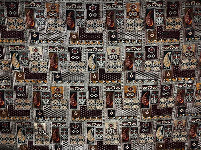 Silk Brocade fabric squares and rectangle motifs with intricate designs within available in pinks ,navy and deep bottle green  BRO1095