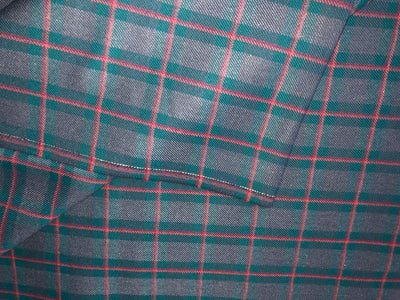 British Tweed Premium Suiting plaids Fabric 58" wide green,tan and burgandy[16969]