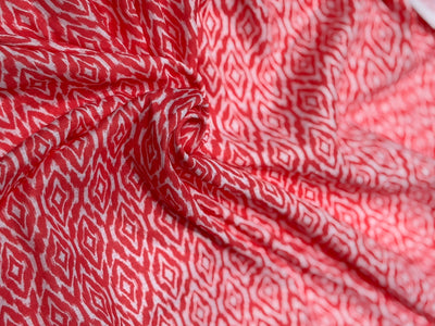 100% Cotton Linen ikat digital print 44" wide available in 4 different styles turquoise,blue and white/blue and white/ice blue,blue and white and orange [17164/65/66/67]