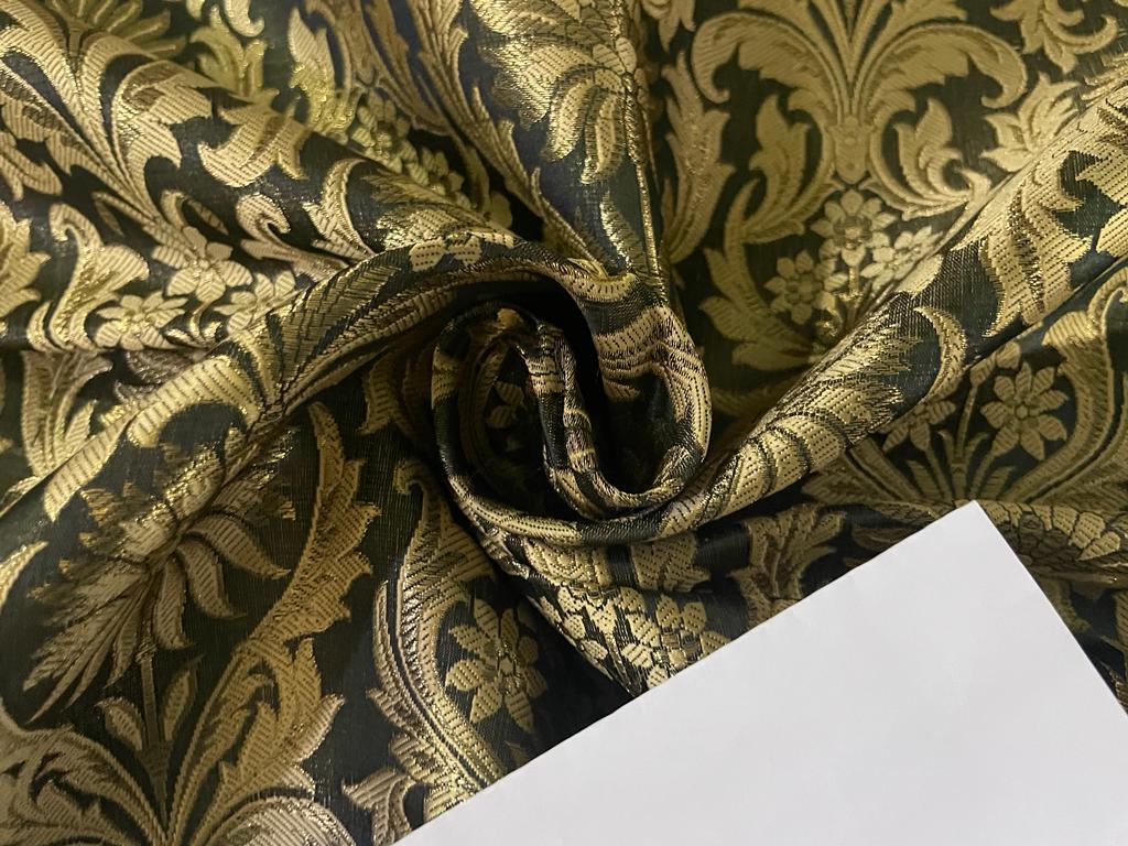 Silk Brocade fabric GOLD X METALIC GOLD 44" wide BRO906[1]