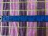 cotton chanderi fabric plaids shade of pink &amp; metallic gold 44&quot; wide [9258]