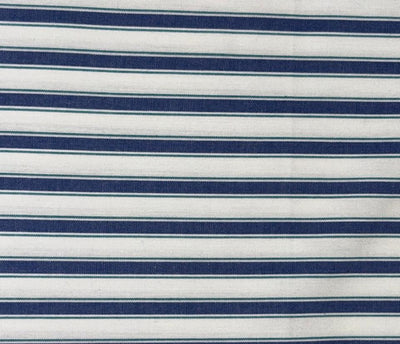 100% Cotton Poplin 58" wide  white, royal blue and green stripes [18328]
