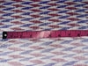 100% pure silk dupion ikat fabric ivory blue x red colour 44" wide