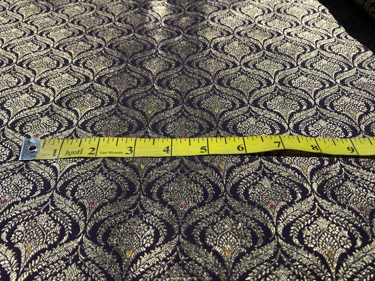 Brocade  Metallic GOLD fabric 44 inch wide available in 4 colors RED,TEAL,CADBURY PURPLE AND DEEP EGGPLANT PURPLE   BRO1011