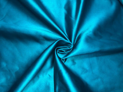 100% SILK DUTCHESS SATIN 48 momme blue turquoise  54" wide [18378]