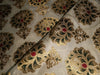 Silk Brocade fabric 44" wide BRO879 available in 4 colours Ivory; Pink; Red / Ivory; Green / Red / Ivory; Emerald Green; Red / Ivory; black ;Red AND METALIC GOLD