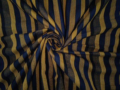 100% Cotton jacquard herringbone Fabric 58" wide available in two colors blue and mustard[13007/08]