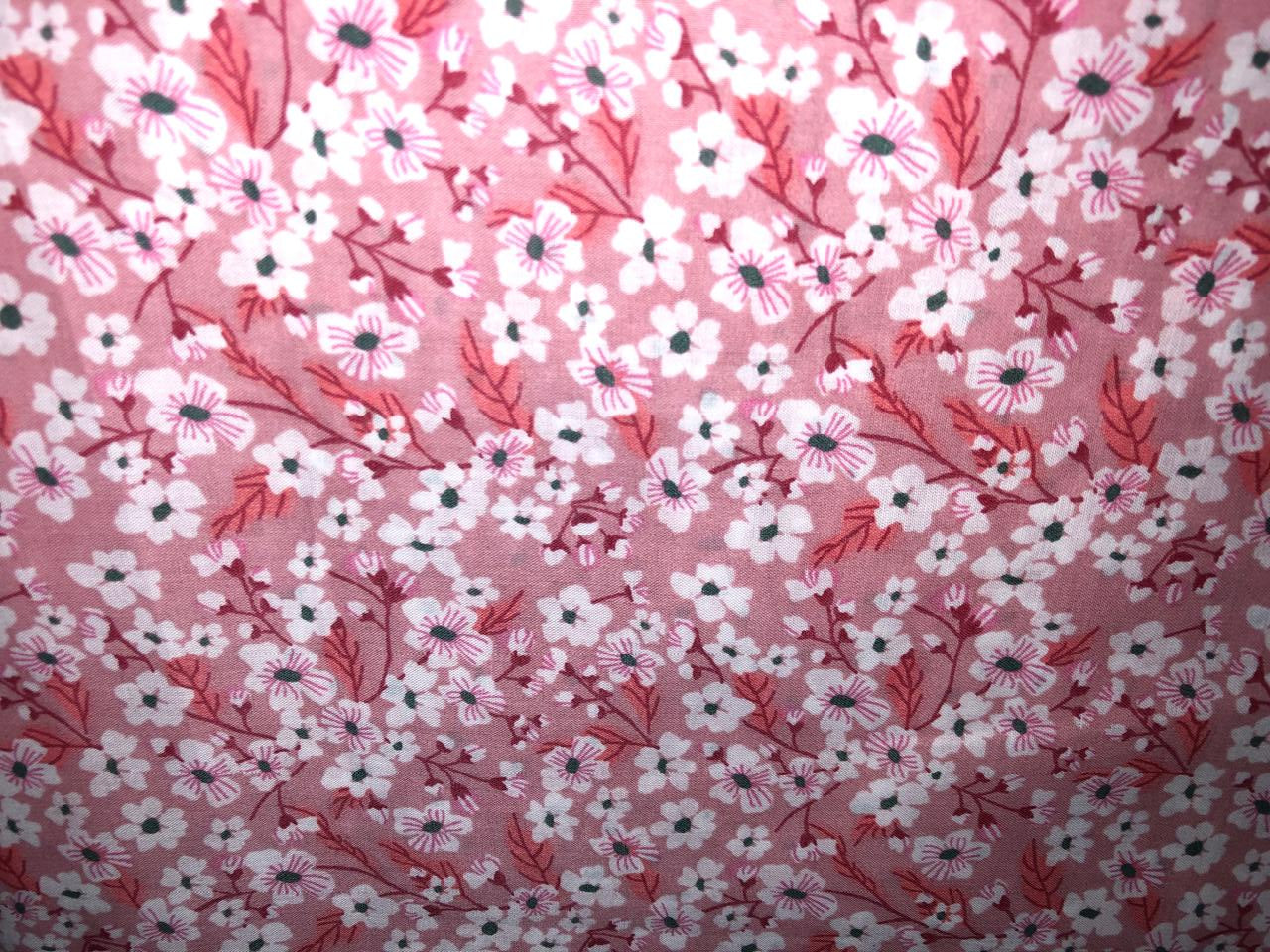 100% Cotton Print 58" wide MATCHING FLORAL AND MATCHING STRIPE [17104/5]