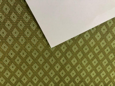 Silk Brocade fabric Green with subtle metallic gold 44" wide BRO924B[1]