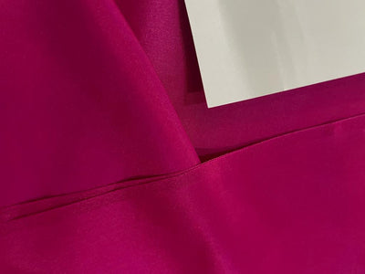 Pure silk crepe fabric 20 mm weight /54" wide/111 cm, Hot Pink [8181]