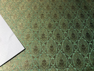 Silk Brocade fabric  jacquard  available in 2 colors mint and old rose BRO1004[4/5]