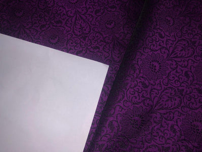 BROCADE MAROON X BLACK COLOUR 44" wide available in 4 colors red,purple,green and blue BRO327[1/2/3/4]