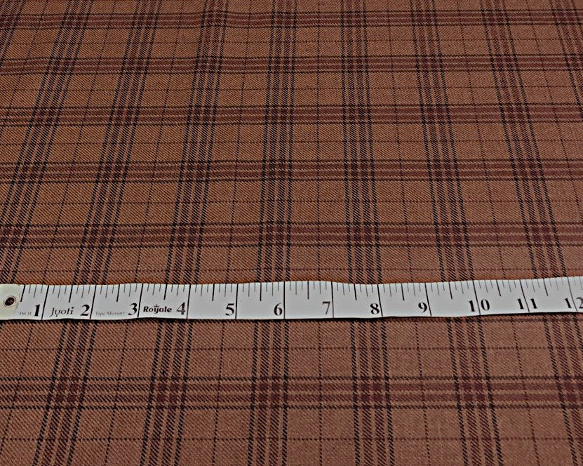 British Tweed Premium Suiting plaids Fabric 58" wide available in 3 colors ivory/slate blue/grey ,tan/rust/black and ink blue/ivory[18619/20/21]