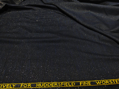 Suiting Billionaire  fabric 82 % sustainable bamboo x 18 % metallic lurex navy blue [17726]
