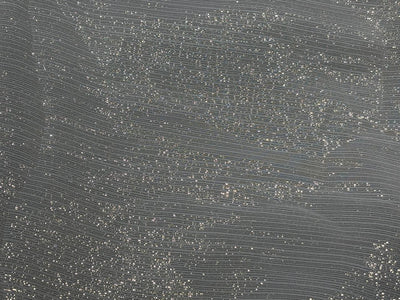 100% silk Chiffon fabric lurex gold stripes  44" width  [18271]