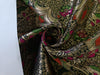 Silk Brocade fabric  44" wide available in 3 colors navy ,black, and burgundy BRO896