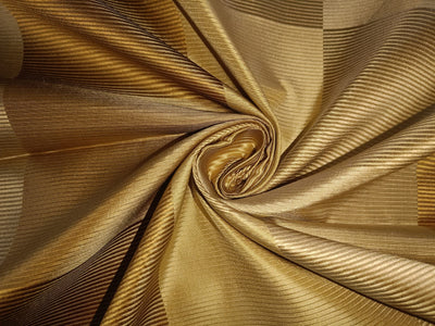 100% SILK TAFFETA FABRIC GOLD jacquard Plaids 54" wide TAFC54[2]