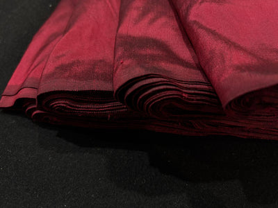 Silk Dupioni fabric 54 inches wide- RED X BLACK  color DUP62[1]