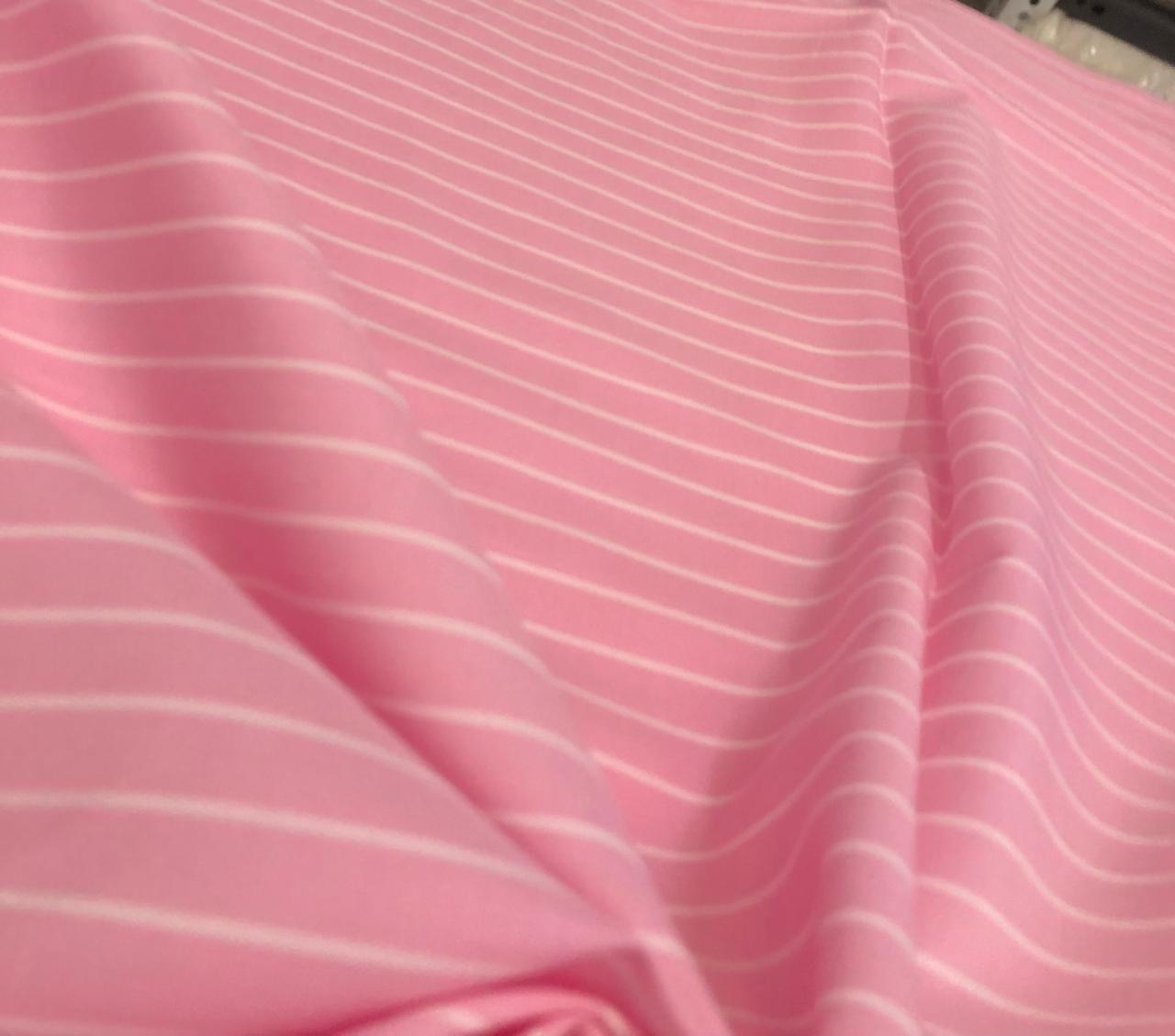 100% Cotton Poplin 58" wide  stripes available in 2 colors light pink and dark pinkp[18311/12]