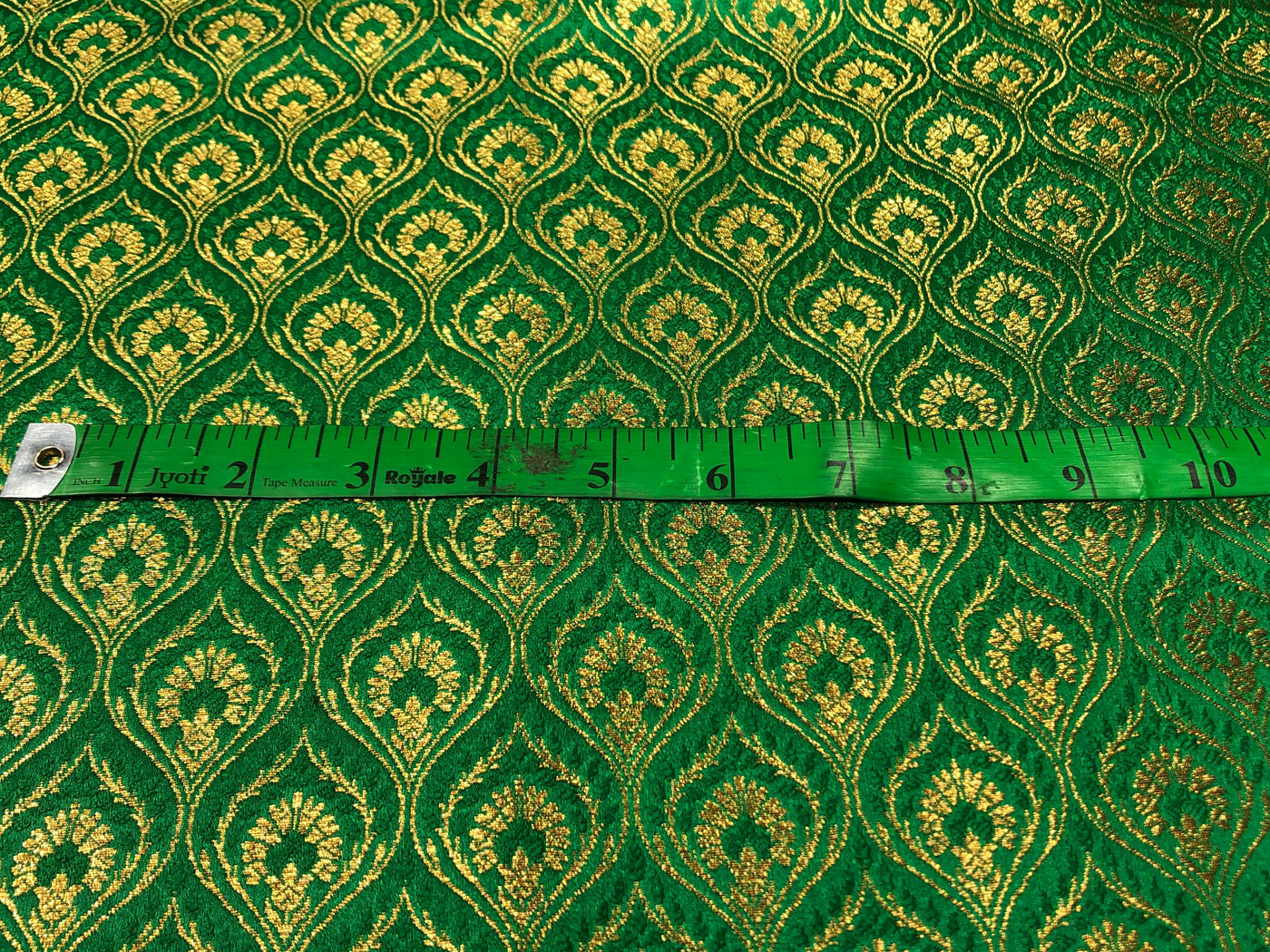 Silk Brocade fabric with metallic gold  jacquard available in 3 colors purple, green and candy pink BRO1025