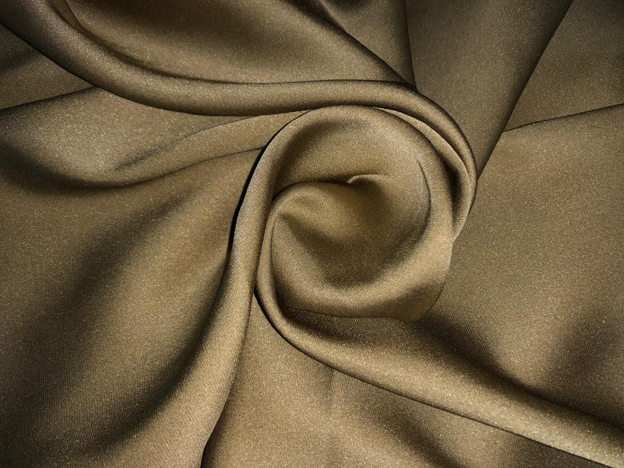 100% Silk LYCRA Satin fabric Gold 26.66 momme 54"[16960]