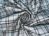 British Tweed Premium Suiting plaids Fabric 58" wide available in two colors grey and navy / grey and black