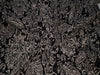 Silk chiffon printed  fabric black and egg shell 44" wide [12289]