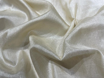 100% SILK FABRIC TUSSAR  off white 44" wide available in 50 grams and 60 grams