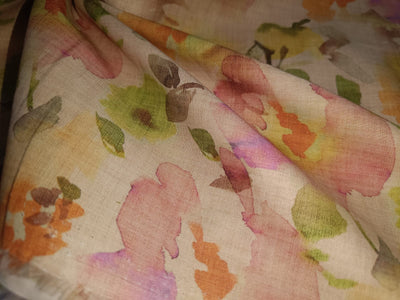 100% Pure Cotton lawn Pastel Floral printed fabric 44" wide [13045/13049/50/13054]