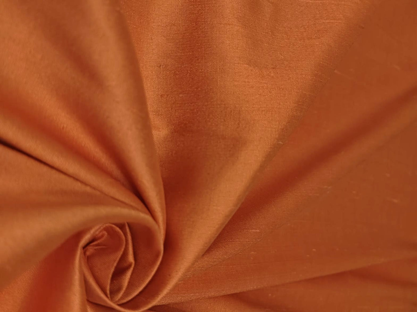 Silk Dupioni fabric orange saffron 54" wide DUP428[1]