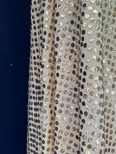 Embroidered  mukesh  ,a traditional Indian embroidery 44" wide and 3.60  yards long.[17690]