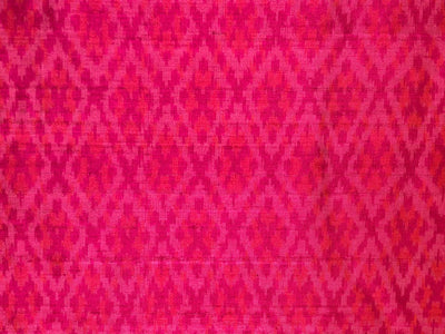 100% pure silk dupion ikat fabric pink color 44" wide available in 3 combinations[18470/71/72]