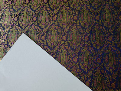 Brocade paisley jacquard fabric 44" wide BRO894 available in Three colors purple/red/sea green