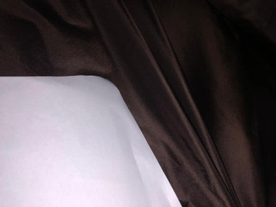 SILK TAFFETA FABRIC CHOCLATE  Brown color 54" wide TAF21