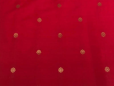 100% PURE Silk Brocade fabric with tiny floral motifs in gold available in 3 shades BRO1101[3/4/5]