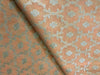 Silk Brocade fabric 44" wide peach Jacquard BRO915[2]