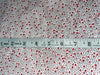 Silk chiffon printed fabric White with red and black dots  44" wide [15459]