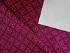 Silk Brocade fabric Aubergine geometric Jacquard 44" wide BRO880A[1]