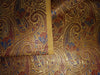 Silk Brocade fabric Gold with metallic gold blue and burgundy paisley jacquard COLOR 44" WIDE BRO898[1]