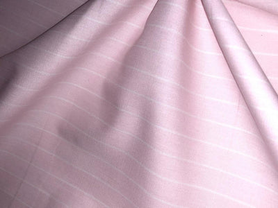 100% cotton poplin pastel pink and white  stripe 56" wide [18387]