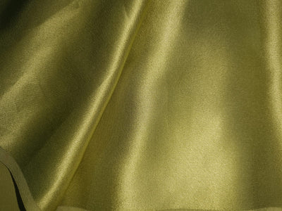 100% PURE SILK SATIN FABRIC 130 grams OLIVE COLOR 44&quot; wide[34.70  MOMME] [6663]