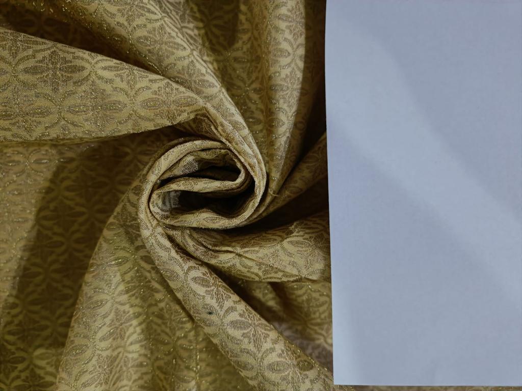 SILK SPUN Brocade fabric GOLD AND METALLIC GOLD Color 44" wide BRO361[2]