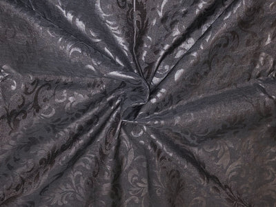 Mull  Cotton Chanderi Fabric embossed 44&quot; wide available in 2 colors black and white [18499/500]
