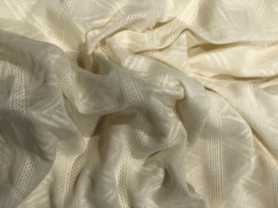 100% Cotton dobby and jacquard dark ivory [17723]