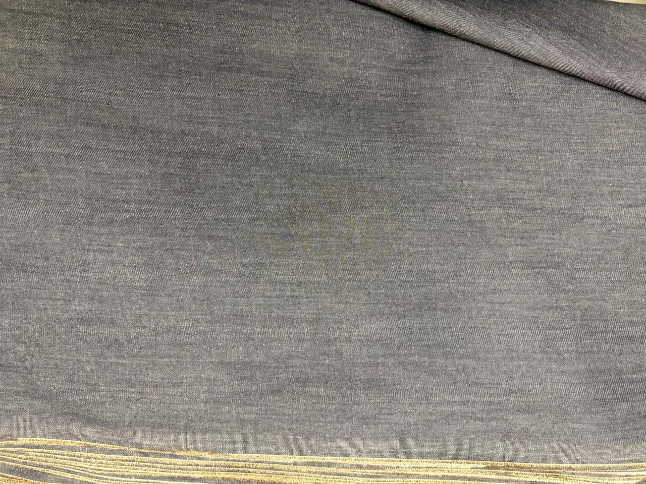 100% Cotton Denim Lycra Fabric 58" wide available in Two colors original denim dark blue and grey [15610/11]