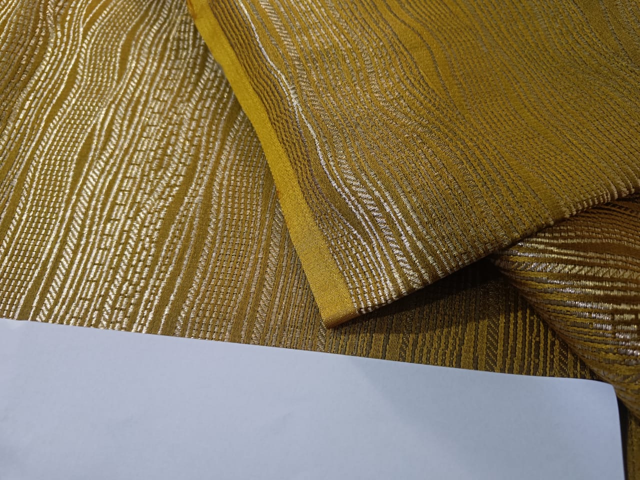 Brocade fabric metallic gold abstract lines 44" wide BRO893[4/5]available in 2 colors navy and mustard gold